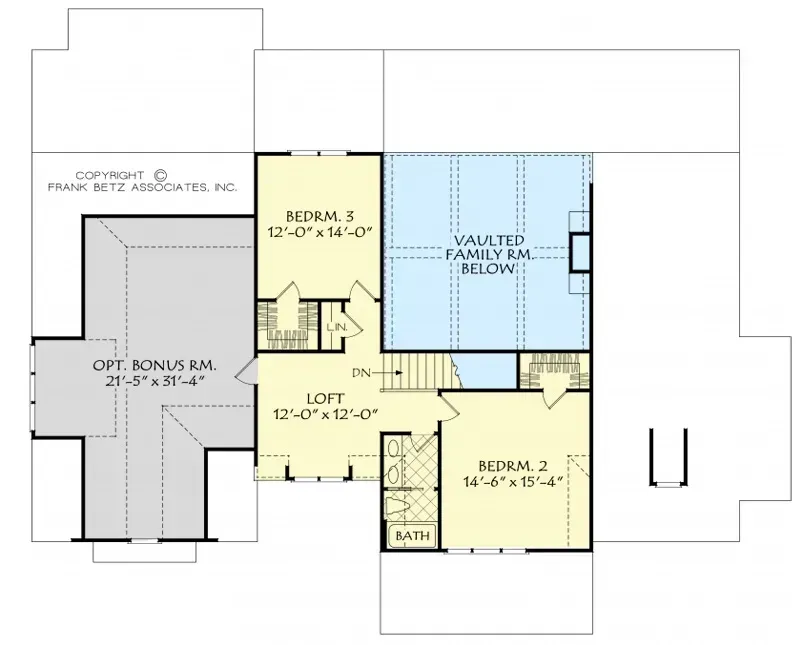 Fox Hill upper floor plan
