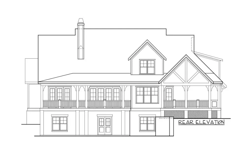 Fox Hill rear elevation
