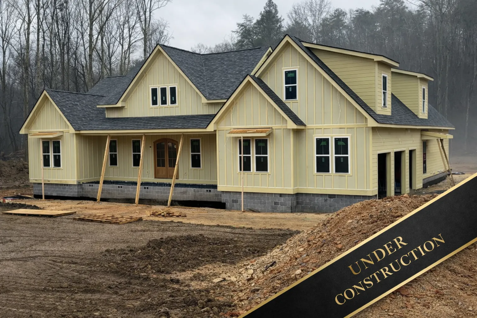 Green Pond custom home rendering