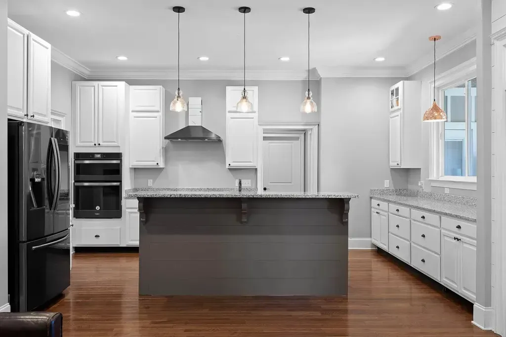 Hendon living area with hardwood floors