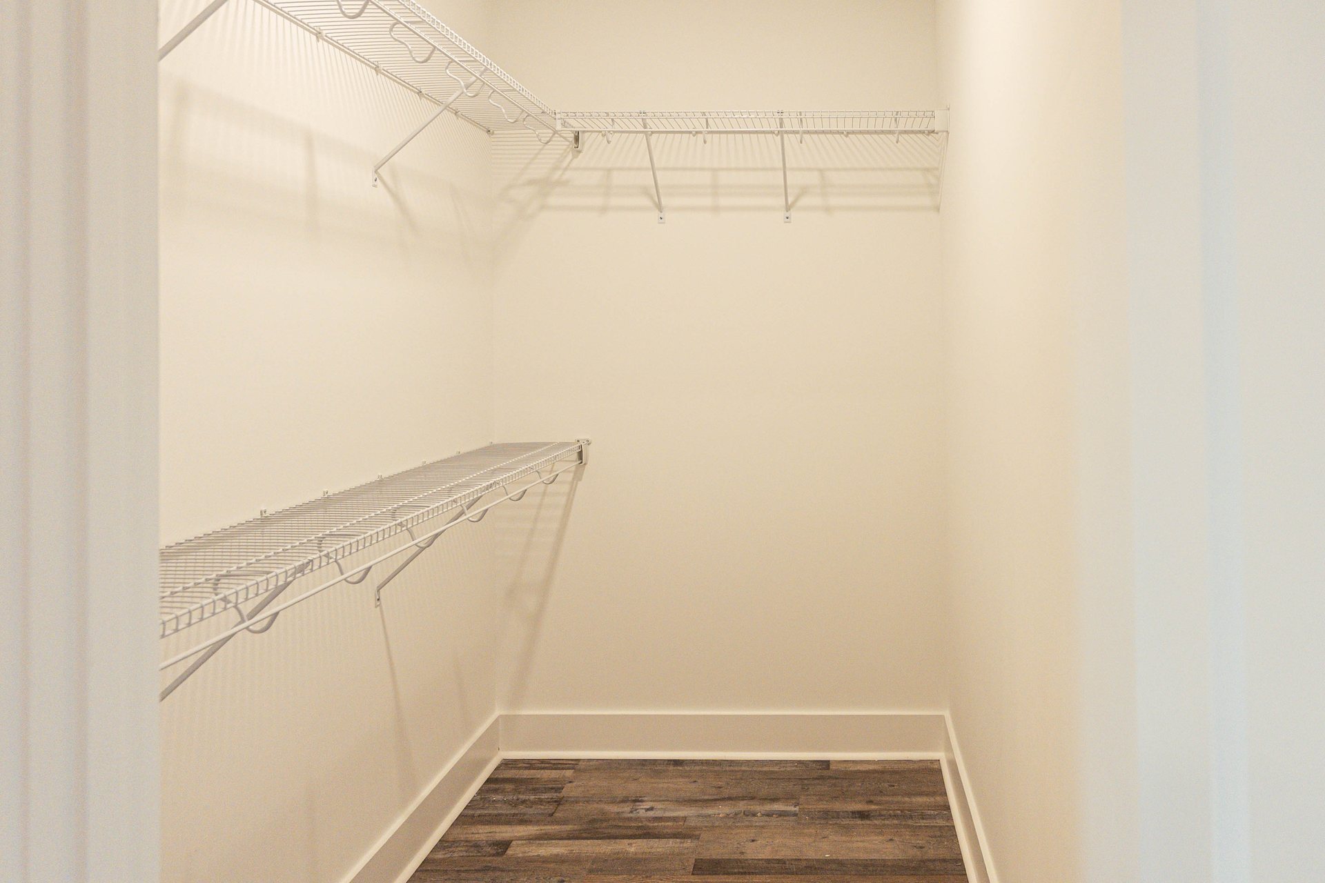 Lightning Drive walk-in closet with built-in shelving